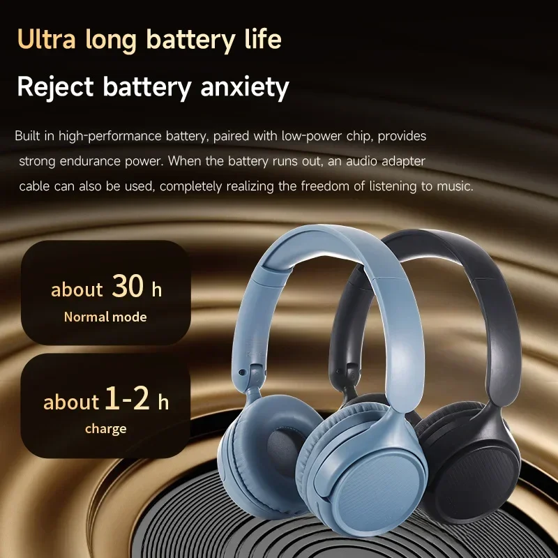 Bluetooth 5.4 Wireless Over Ear Headphones HiFi Deep Bass Comfort Wear Long Standby Earphones
Bluetooth 5.4 Wireless Over Ear Headphones HiFi Deep Bass Comfort Wear Long Standby Earphones
