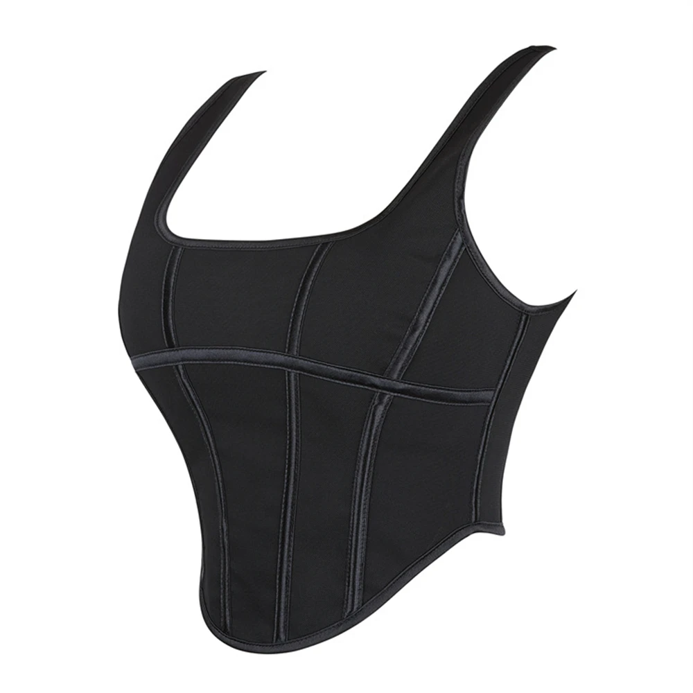Sexy Black Camisole Women Corsets Crop Tops Vintage Shoulder Strap Bustier Vest Gothic Lace Up Body Shaper Lingerie Corselet
Sexy Black Camisole Women Corsets Crop Tops Vintage Shoulder Strap Bustier Vest Gothic Lace Up Body Shaper Lingerie Corselet