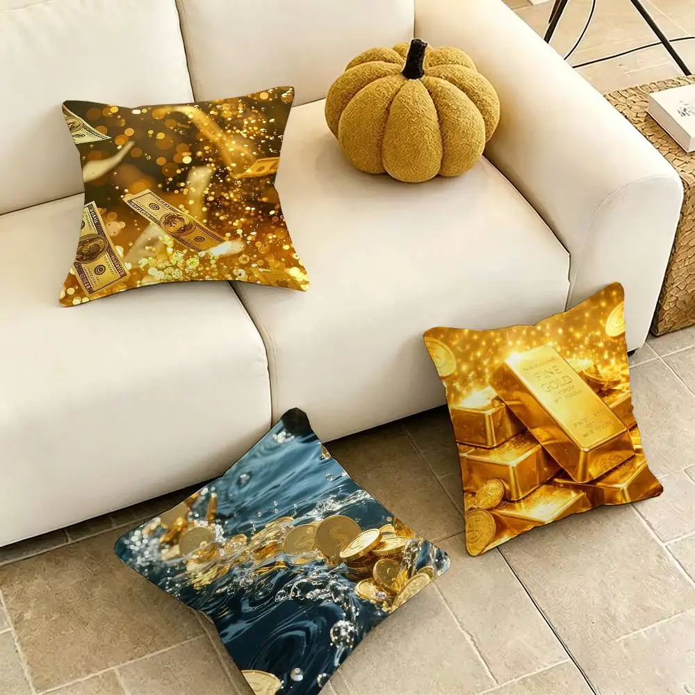 Wealth Art D-Dazzling G-Gold Square Double-Sided printed Pillow Case Bedroom Bedside Pillow Sofa Cushion Cover Gift
Wealth Art D-Dazzling G-Gold Square Double-Sided printed Pillow Case Bedroom Bedside Pillow Sofa Cushion Cover Gift