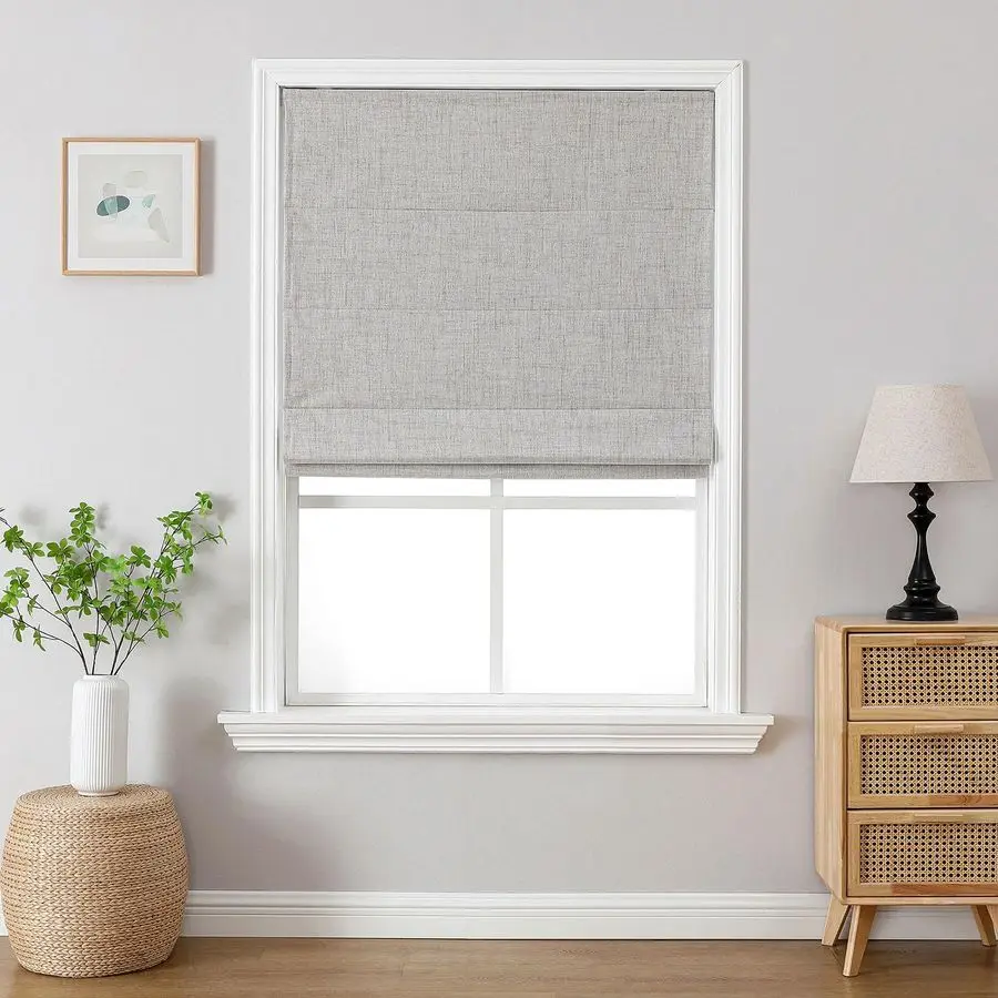 Cordless Roman Shades, Linen Fabric Window Blinds, Thermal Insulated Blackout Blinds, Room Darkening Shades for Indoor Windows,
Cordless Roman Shades, Linen Fabric Window Blinds, Thermal Insulated Blackout Blinds, Room Darkening Shades for Indoor Windows,