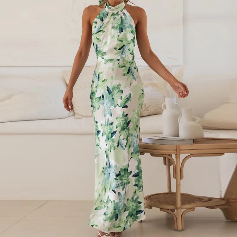 Vacation Sleeveless Casual Party Dress 2026 New Spring Summer Bohemian Dresses Ladies Sexy Hanging Neck Print Slim Long Dress
Vacation Sleeveless Casual Party Dress 2026 New Spring Summer Bohemian Dresses Ladies Sexy Hanging Neck Print Slim Long Dress