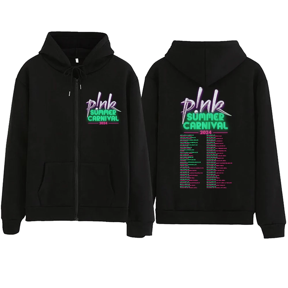 Pink Summer Carnival 2024 P!nk Zipper Hoodie Harajuku Pullover Tops Sweatshirt Streetwear Fans Gift
Pink Summer Carnival 2024 P!nk Zipper Hoodie Harajuku Pullover Tops Sweatshirt Streetwear Fans Gift