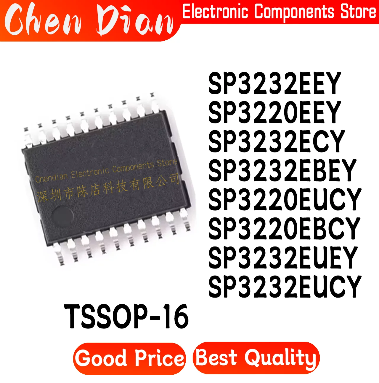 SP3232EEY SP3220EEY SP3232ECY SP3232EBEY SP3220EUCY SP3220EBCY SP3232EUEY SP3232EUCY EBCY EUCY EHCY EUEY ECY-L/TR New TSSOP-16
SP3232EEY SP3220EEY SP3232ECY SP3232EBEY SP3220EUCY SP3220EBCY SP3232EUEY SP3232EUCY EBCY EUCY EHCY EUEY ECY-L/TR New TSSOP-16