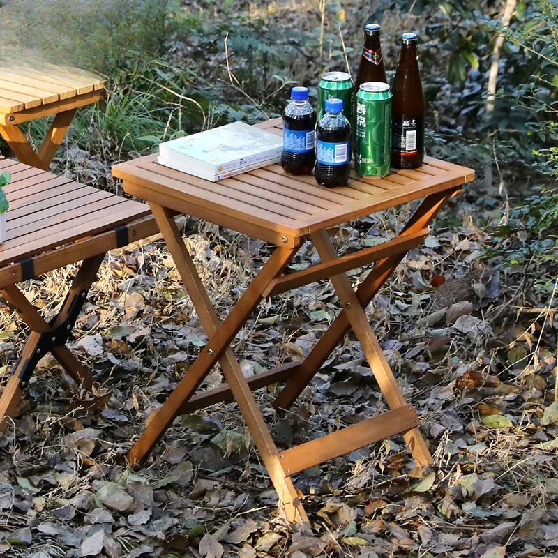 Outdoor folding small table Solid wood portable coffee Household balcony Multifunctional dining Simple and cha
Outdoor folding small table Solid wood portable coffee Household balcony Multifunctional dining Simple and cha