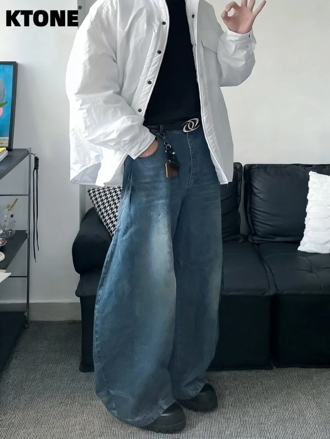 Blue Baggy Jeans Pant For Man Light Retro Y2K For Dating Drip Street Denim No accessories or belts included
Blue Baggy Jeans Pant For Man Light Retro Y2K For Dating Drip Street Denim No accessories or belts included