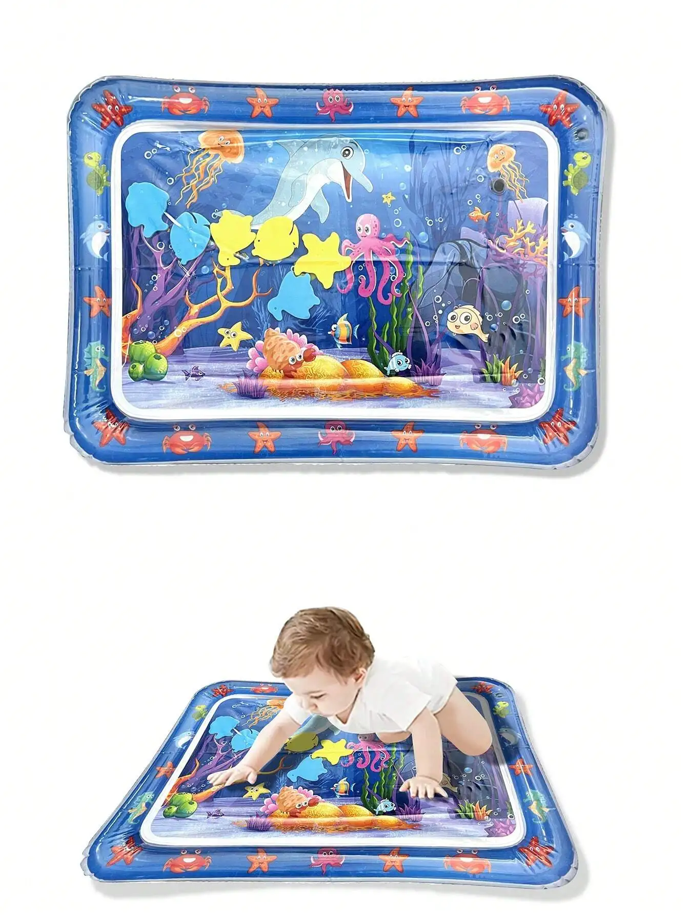 1pc Baby's Inflatable Dolphin Water Play Pad - Thick Crawling Pad Ocean Water Activity Pad - Holiday Gifts Water Jet Pad
1pc Baby's Inflatable Dolphin Water Play Pad - Thick Crawling Pad Ocean Water Activity Pad - Holiday Gifts Water Jet Pad