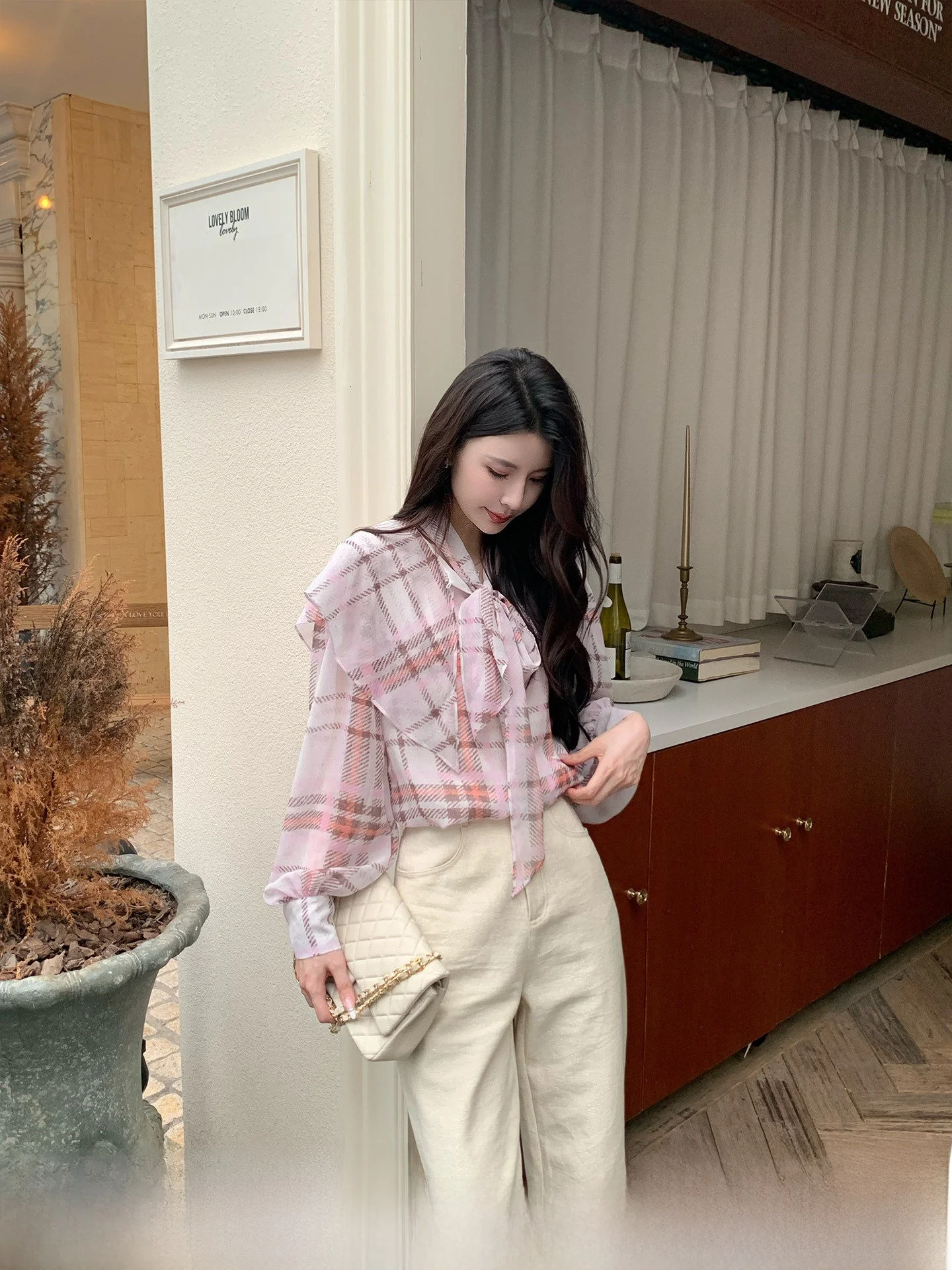 Kun Total Vintage Melody Heavyweight Plaid Print irt Women's Spring Design Classy Top New Faion Polyester Fiber Long S...
Kun Total Vintage Melody Heavyweight Plaid Print irt Women's Spring Design Classy Top New Faion Polyester Fiber Long S...