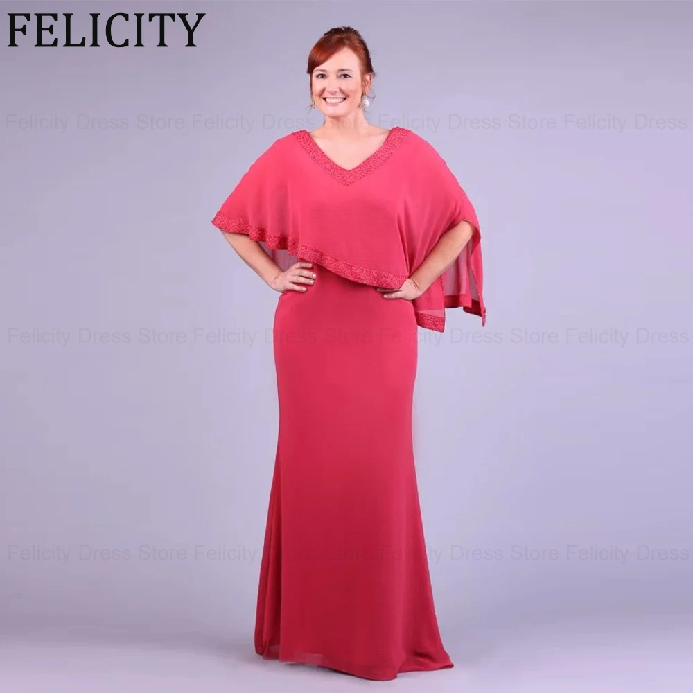 Elegant Plus Size Mother of the Bride Dresses 2024 A-Line V-Neck Wedding Guest Dresses Floor-Length Chiffon Lace Evening Gowns
Elegant Plus Size Mother of the Bride Dresses 2024 A-Line V-Neck Wedding Guest Dresses Floor-Length Chiffon Lace Evening Gowns