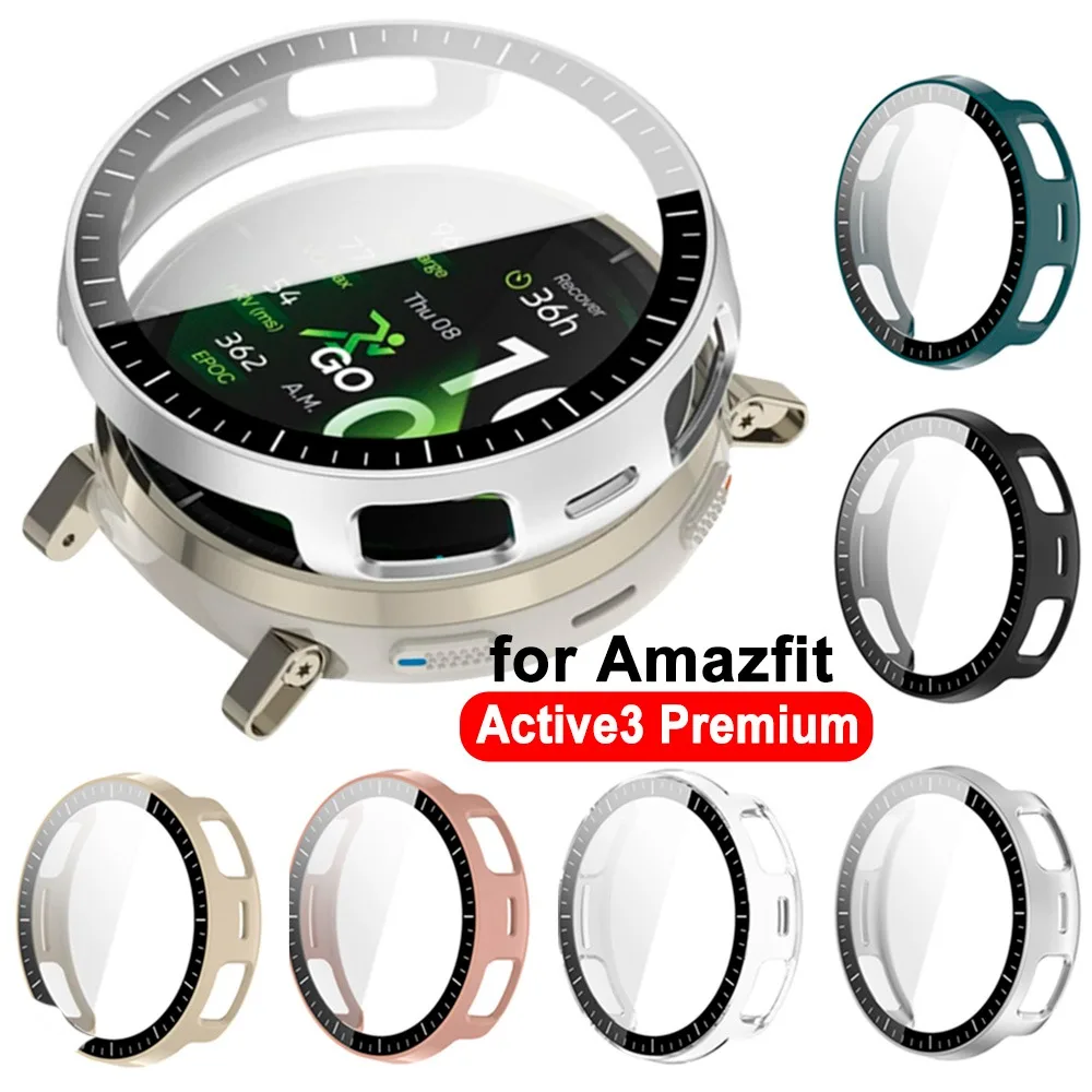 PC Protective Cover + Tempered Glass Screen Protector for Amazfit Active 3 Case Premium Bumper Shell for Amazfit Active3 Premium
PC Protective Cover + Tempered Glass Screen Protector for Amazfit Active 3 Case Premium Bumper Shell for Amazfit Active3 Premium