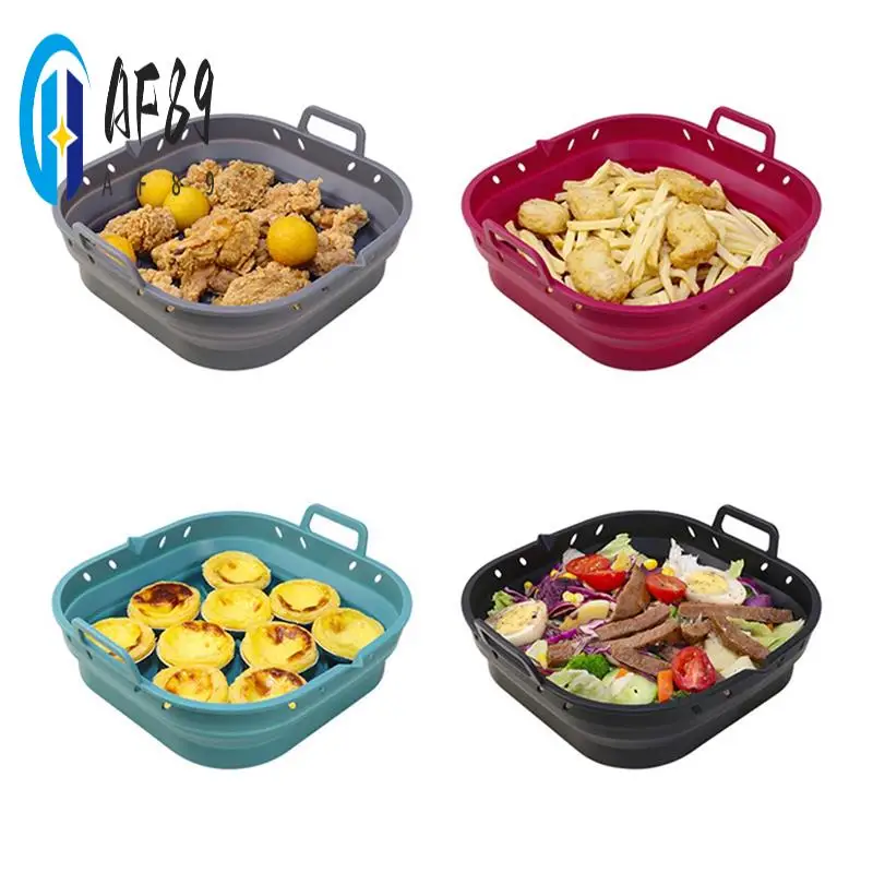 AF89-Air Fryer Silicone Plate Square Reusable Air Fryer Cooking Accessories Foldable 8.5In Airfryer Tool Baking Mold
AF89-Air Fryer Silicone Plate Square Reusable Air Fryer Cooking Accessories Foldable 8.5In Airfryer Tool Baking Mold