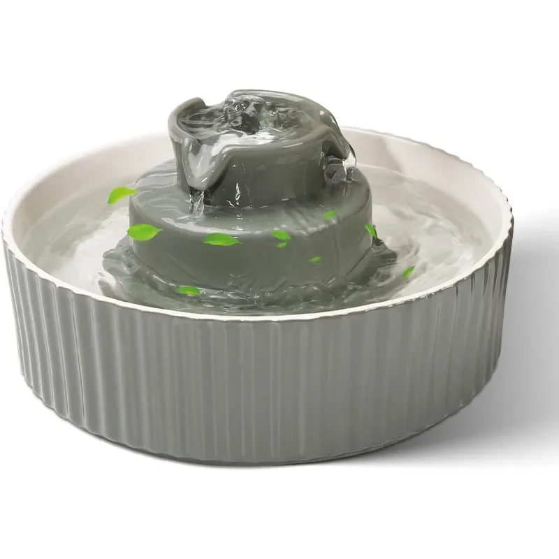 Ceramic Cat Water Fountain, 2.1L/70oz Ceramic Pet Water Fountain Automatic Cat Drinking Fountains Pet Water Bowl, Porcelain
Ceramic Cat Water Fountain, 2.1L/70oz Ceramic Pet Water Fountain Automatic Cat Drinking Fountains Pet Water Bowl, Porcelain