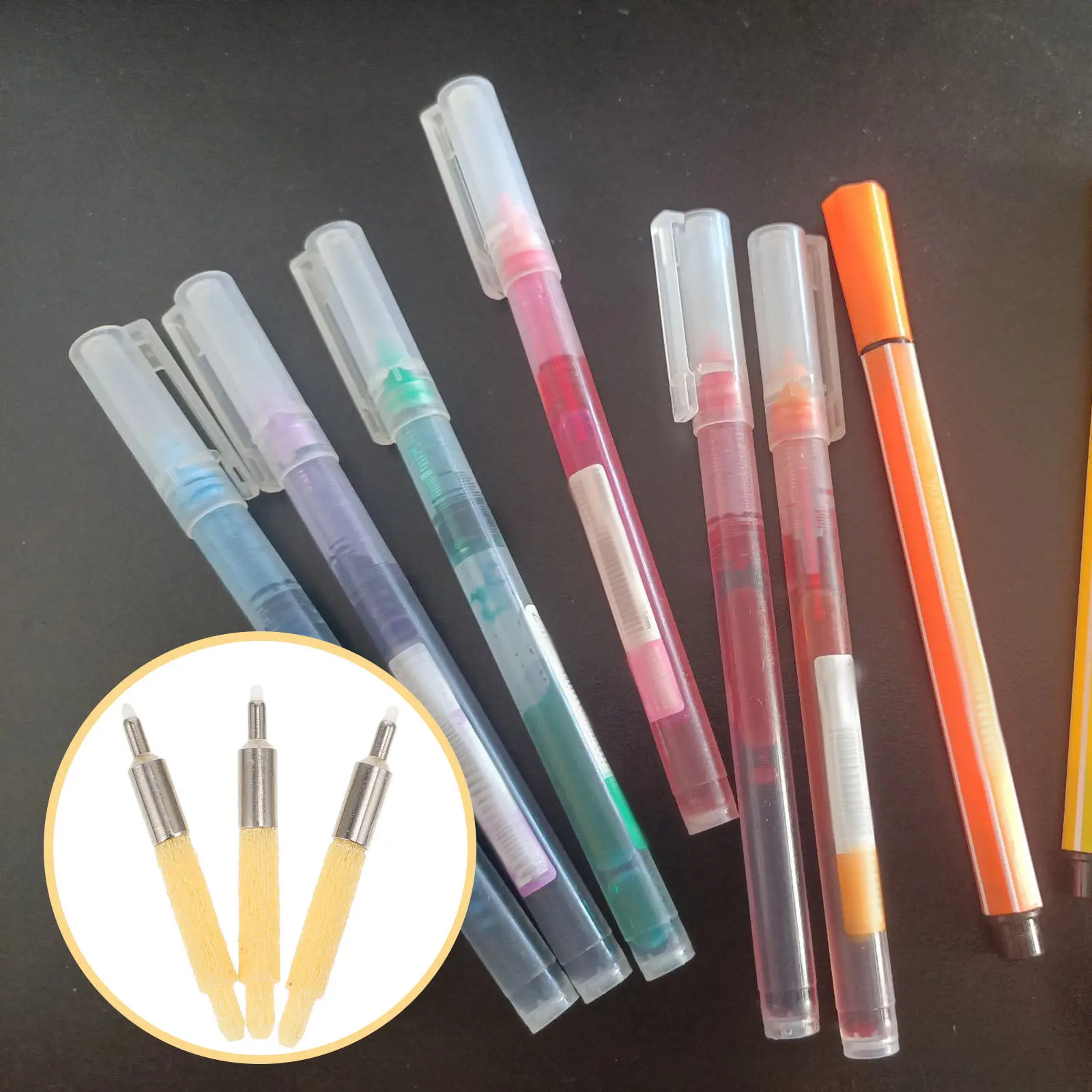 3 Pcs Oil Paint Pens Handwriting Replacement Nibs Marker Fine Tips Markers Empty
3 Pcs Oil Paint Pens Handwriting Replacement Nibs Marker Fine Tips Markers Empty