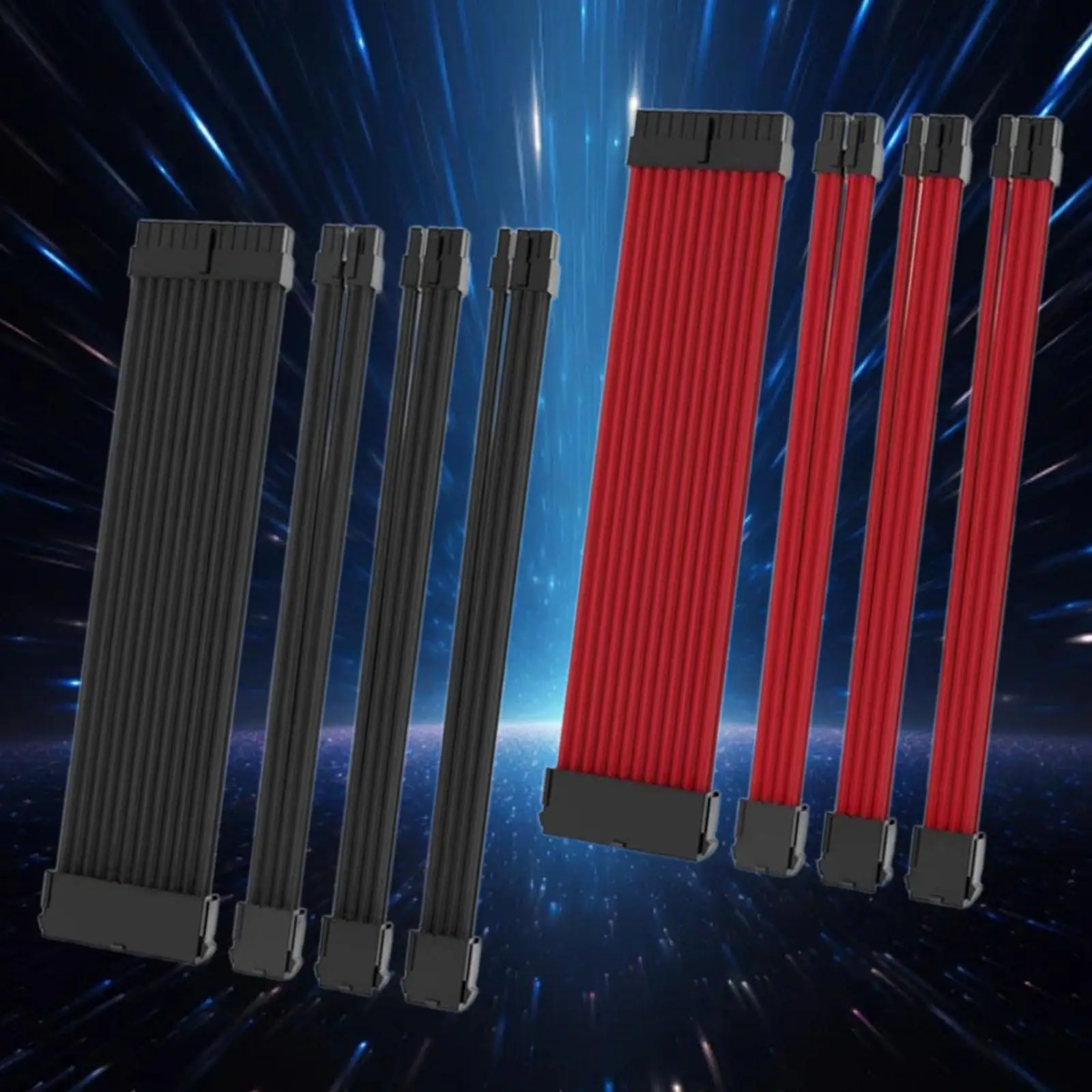 Удлинитель кабеля блока питания 18AWG 24P 8P (4 + 4) 8P (6P + 2P) Практичный кабель с муфтой
Удлинитель кабеля блока питания 18AWG 24P 8P (4 + 4) 8P (6P + 2P) Практичный кабель с муфтой