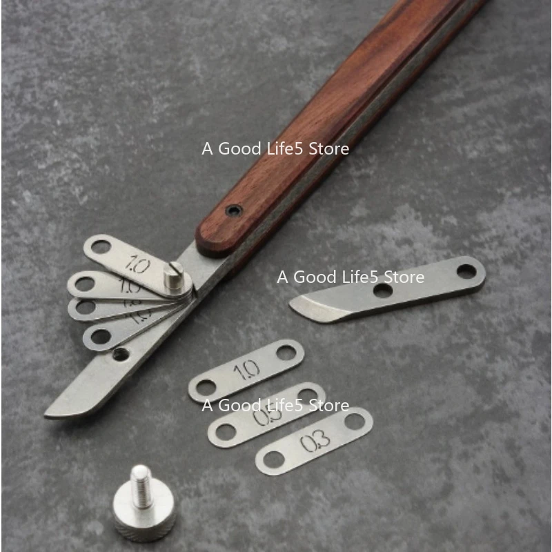 Suitable for Any Adjustable Spacing of 0.3-5.8mm Nattools Spacing Gauge Edge Setter, Handmade DIY Self-made Leather T20
Suitable for Any Adjustable Spacing of 0.3-5.8mm Nattools Spacing Gauge Edge Setter, Handmade DIY Self-made Leather T20
