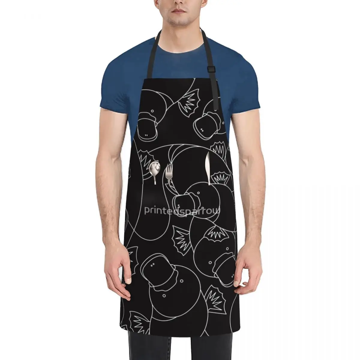 Minimalist Platypus Black And White Fashion Dacron Kitchen Aprons For Woman Men Chef Work
Minimalist Platypus Black And White Fashion Dacron Kitchen Aprons For Woman Men Chef Work