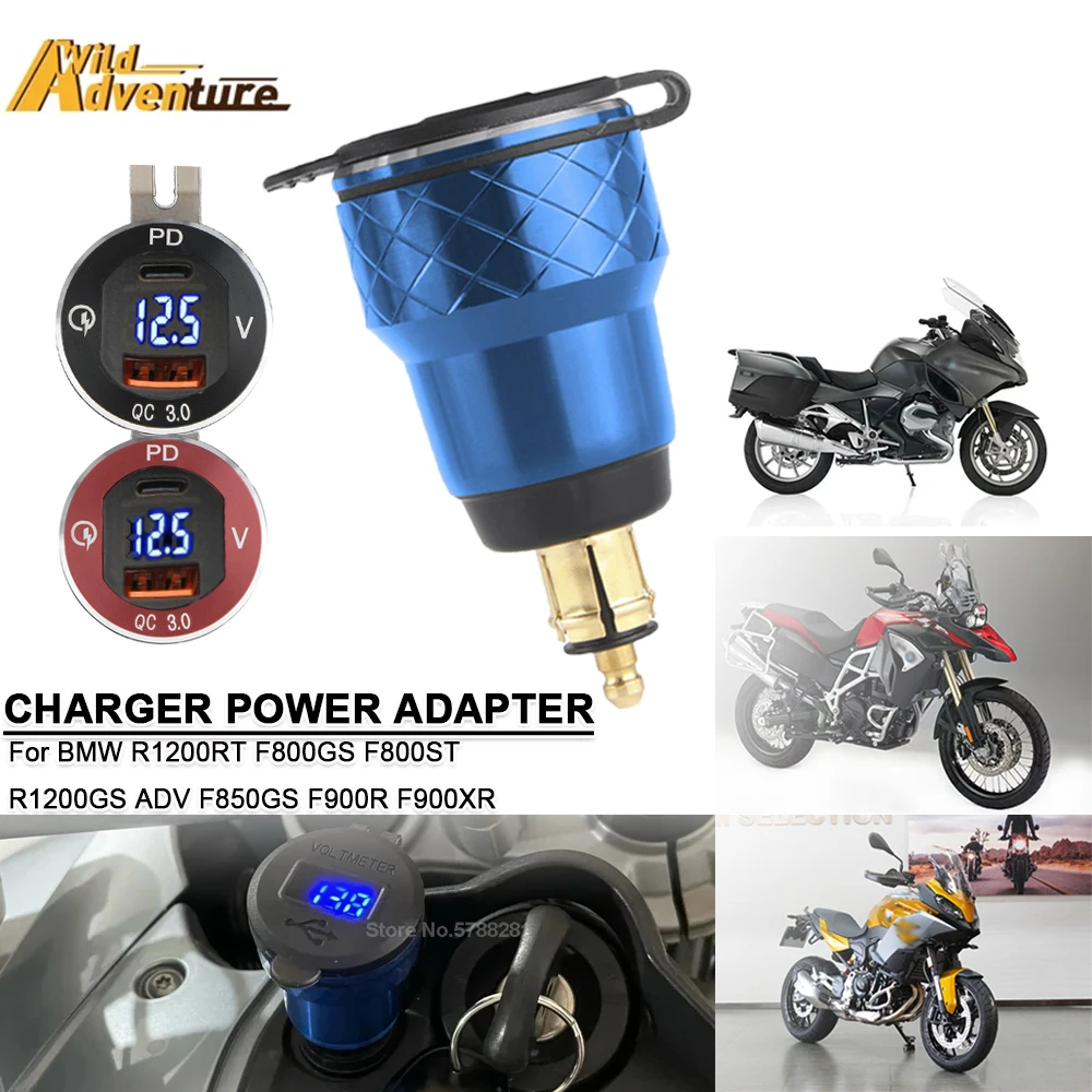 For BMW R1200RT F800GS F800ST R1200GS ADV F850GS F900R F900XR Hella DIN Plug Socket Charger Plug Socket Power Adapter 3.0 Type-C
For BMW R1200RT F800GS F800ST R1200GS ADV F850GS F900R F900XR Hella DIN Plug Socket Charger Plug Socket Power Adapter 3.0 Type-C
