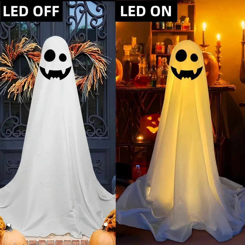 85CM Halloween Decor Light Strings Battery Front Porch Ghost Decorations Scary White Ghosts Stand Courtyard Halloween Decoration
85CM Halloween Decor Light Strings Battery Front Porch Ghost Decorations Scary White Ghosts Stand Courtyard Halloween Decoration