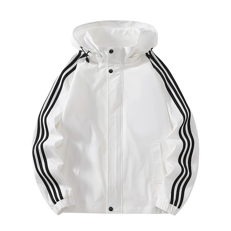 Spring Autumn Men's Windbreaker Waterproof Jacket Outdoor Sports Casual Hooded Coat Fashion Versatile Outerwear Thin Trench Coat
Spring Autumn Men's Windbreaker Waterproof Jacket Outdoor Sports Casual Hooded Coat Fashion Versatile Outerwear Thin Trench Coat