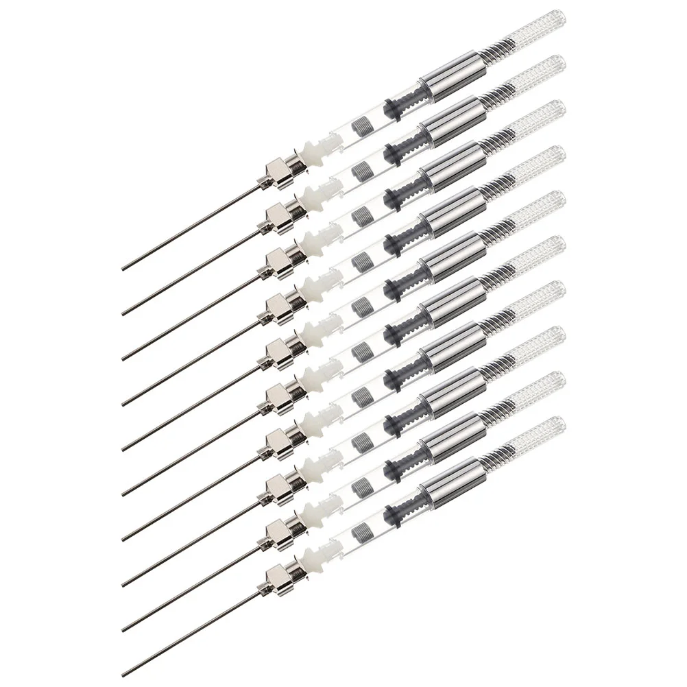10 Pcs Fountain Pen Converter Ink Device Filling Auxiliary Absorber Stainless Steel Office Stationery Assistant
10 Pcs Fountain Pen Converter Ink Device Filling Auxiliary Absorber Stainless Steel Office Stationery Assistant