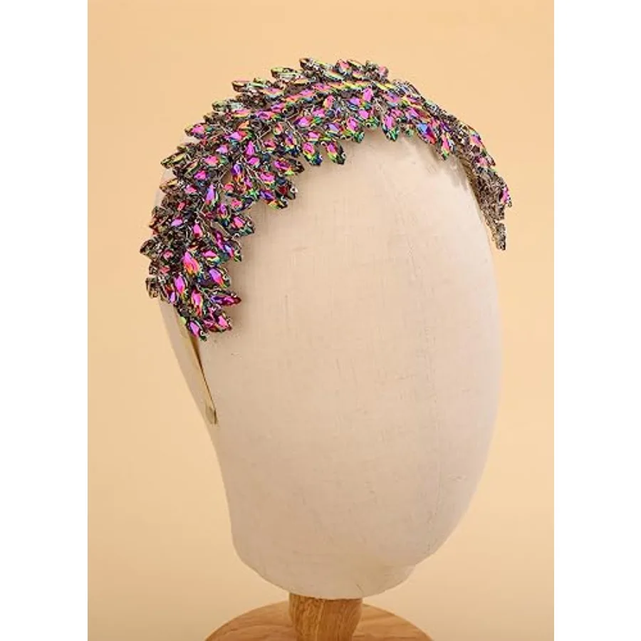 Bridal Crystal Headband for Wedding Party Large Crystal Hair Band Headpiece Hair Accessories for Bride Hair Clips for Prom Part
Bridal Crystal Headband for Wedding Party Large Crystal Hair Band Headpiece Hair Accessories for Bride Hair Clips for Prom Part