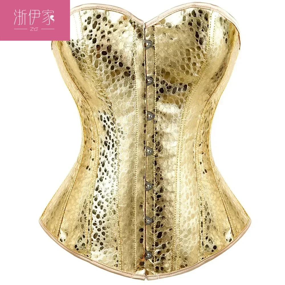 Women Faux Leather Corset Sexy Clubwear Bustier Hot Lingerie Zipper Overbust Corselet Top Plus Size Vintage Style Silver Gold
Women Faux Leather Corset Sexy Clubwear Bustier Hot Lingerie Zipper Overbust Corselet Top Plus Size Vintage Style Silver Gold