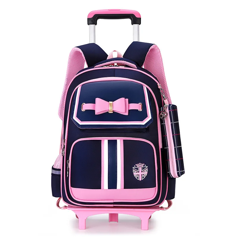 NEW Waterproof Removable Children School Bags With 2 Wheels Stairs Kids Trolley Schoolbag Book Bags Girls Backpack
NEW Waterproof Removable Children School Bags With 2 Wheels Stairs Kids Trolley Schoolbag Book Bags Girls Backpack