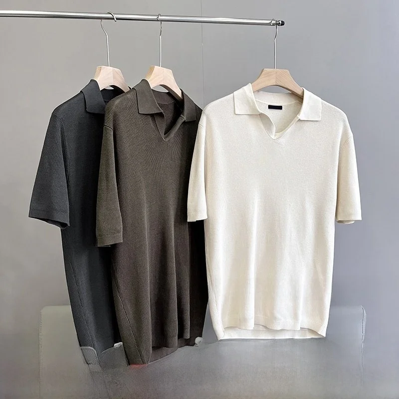 Вязаная футболка с коротким рукавом, дышащая, в стиле ретро, с круглым вырезом, модная, летняя, повседневная, хлопковая, для всех.
Вязаная футболка с коротким рукавом, дышащая, в стиле ретро, с круглым вырезом, модная, летняя, повседневная, хлопковая, для всех.