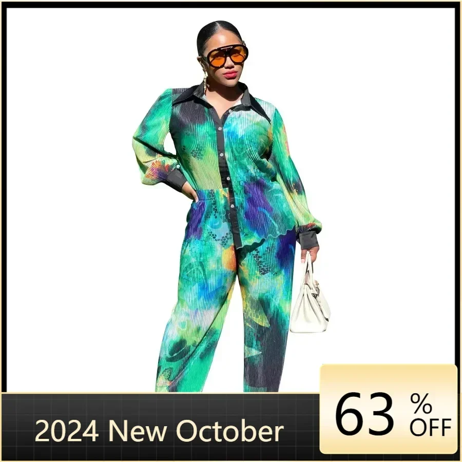 Customized 2 Pieces African Clothes for Women Autumn Fashion Long Sleeve V-neck Print Top Long Pant Matching Sets Outfits Africa
Customized 2 Pieces African Clothes for Women Autumn Fashion Long Sleeve V-neck Print Top Long Pant Matching Sets Outfits Africa
