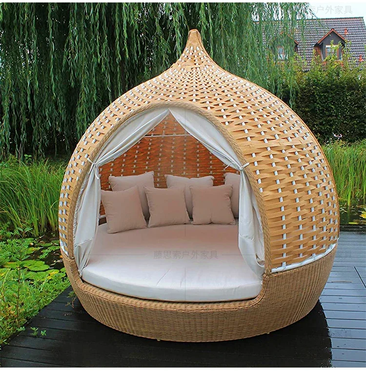 Lit rond en rotin pour cage à oiseaux, chaise longue, piscine de plage, loisirs de plein air
Lit rond en rotin pour cage à oiseaux, chaise longue, piscine de plage, loisirs de plein air