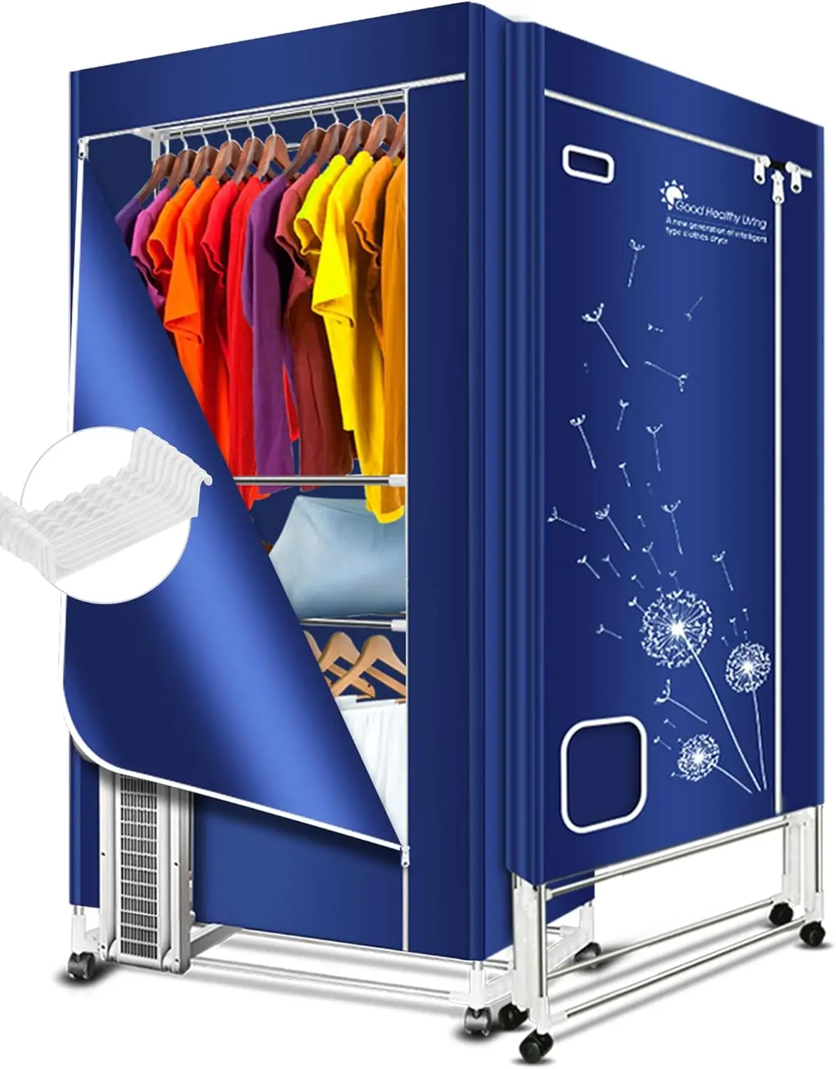 1600W Portable Clothes Dryer, 67in 3-Tier Foldable Rack, Energy Saving for Apartment, Travel, RV
1600W Portable Clothes Dryer, 67in 3-Tier Foldable Rack, Energy Saving for Apartment, Travel, RV