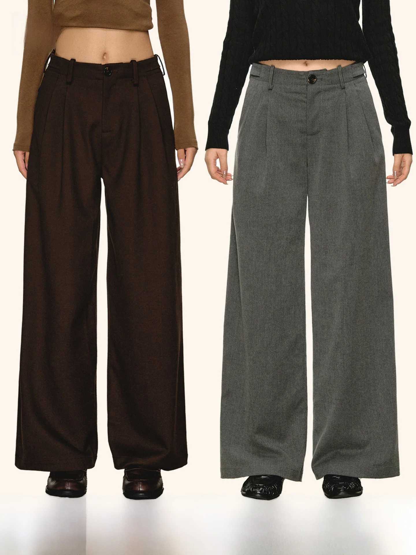 Anna Aneae Silk Wool Drapey Suit Pants Women Spring Elegance ey Casual Wide Leg Long Trousers Trendy Straight Cut Pants
Anna Aneae Silk Wool Drapey Suit Pants Women Spring Elegance ey Casual Wide Leg Long Trousers Trendy Straight Cut Pants