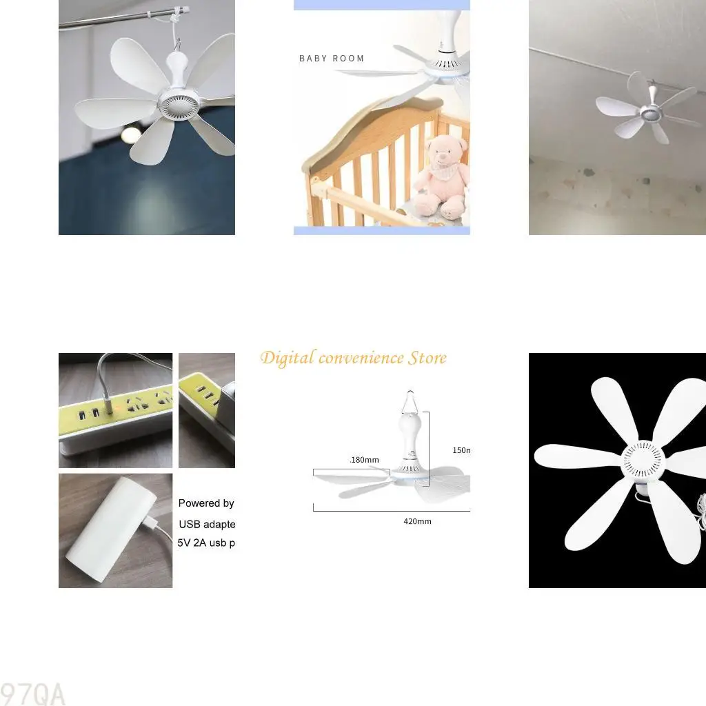 97qa Лето тихий потолочные вентиляторы 16.5 дюйма USB 5V 5 Вт тихий поклонник 333rpm Fan Fan
97qa Лето тихий потолочные вентиляторы 16.5 дюйма USB 5V 5 Вт тихий поклонник 333rpm Fan Fan