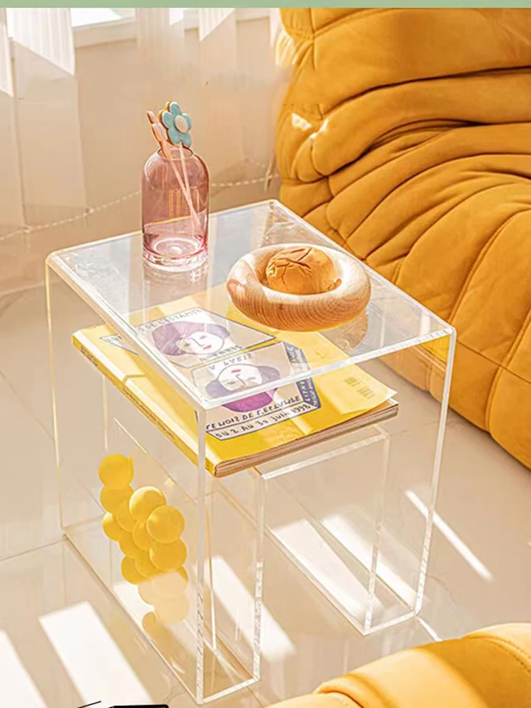 Luxury Transparent Acrylic Coffee Table Home Furniture Small Table Nordic Living Room Sofa Side Table Modern Storage Table Bedsi
Luxury Transparent Acrylic Coffee Table Home Furniture Small Table Nordic Living Room Sofa Side Table Modern Storage Table Bedsi
