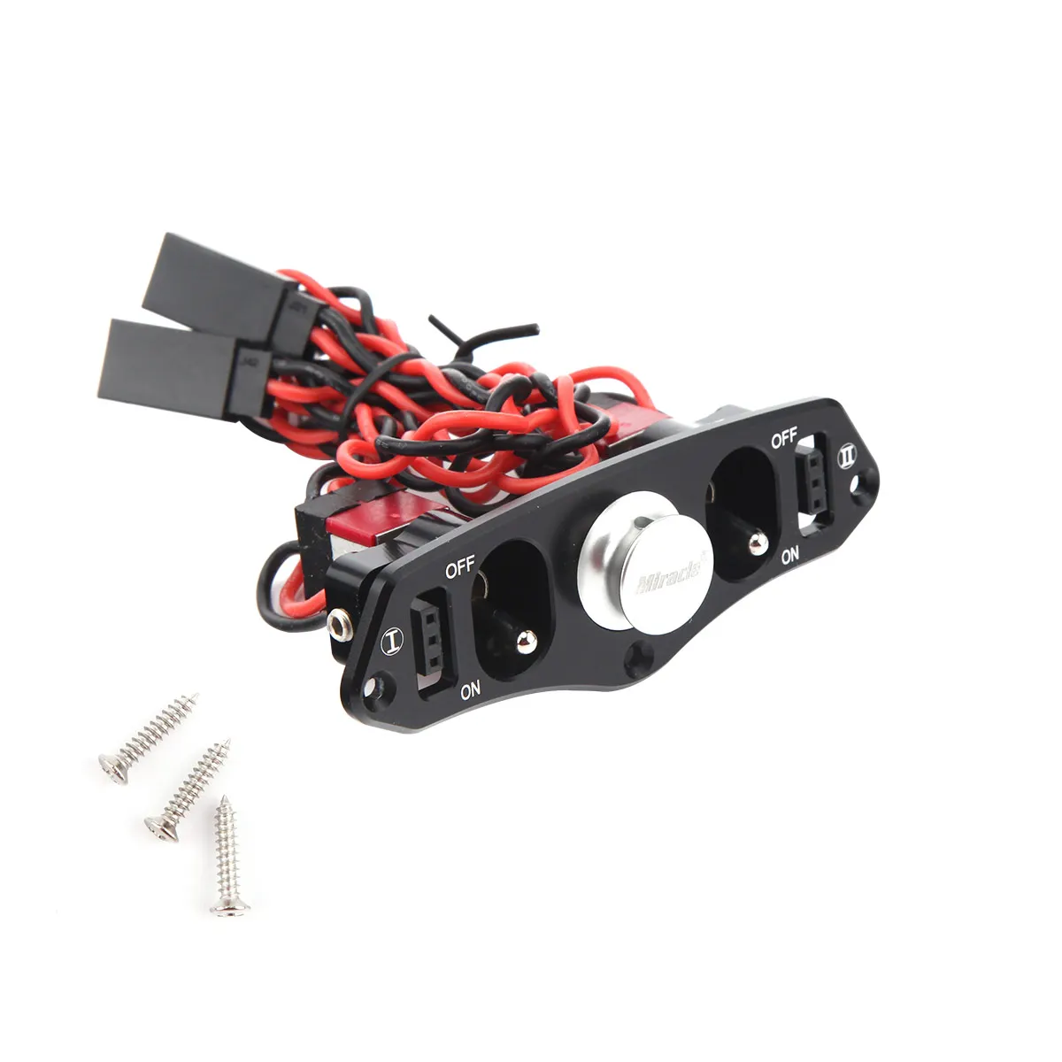1Pcs CNC Aluminum Heavy Duty Metal Dual Power Switch with Fuel Dot for RC Airplane
1Pcs CNC Aluminum Heavy Duty Metal Dual Power Switch with Fuel Dot for RC Airplane