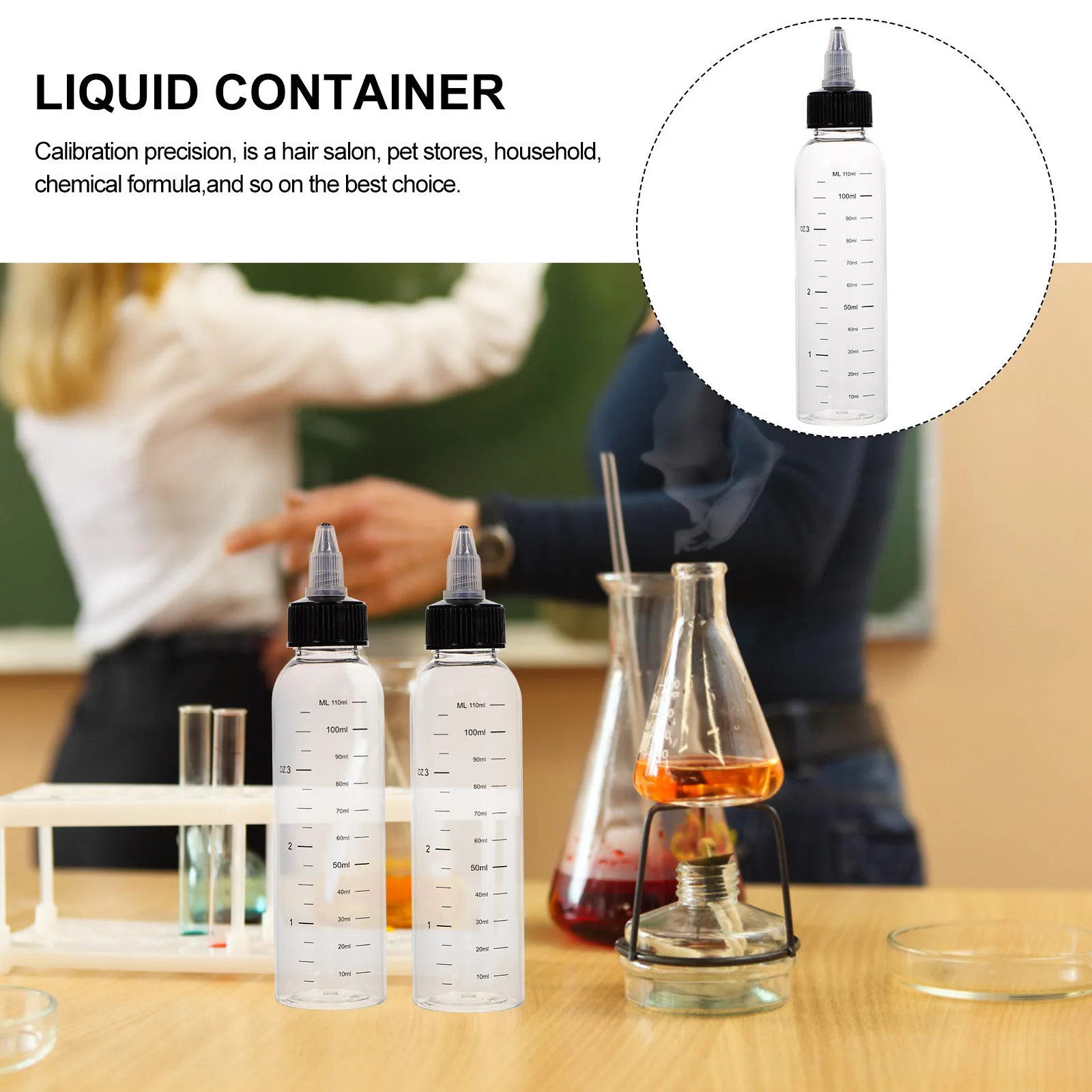 12pcs Transparent 120ml Empty Bottle Squeeze Plastic Liquid Squeeze Dispensing Bottles Container for Hair Salon
12pcs Transparent 120ml Empty Bottle Squeeze Plastic Liquid Squeeze Dispensing Bottles Container for Hair Salon