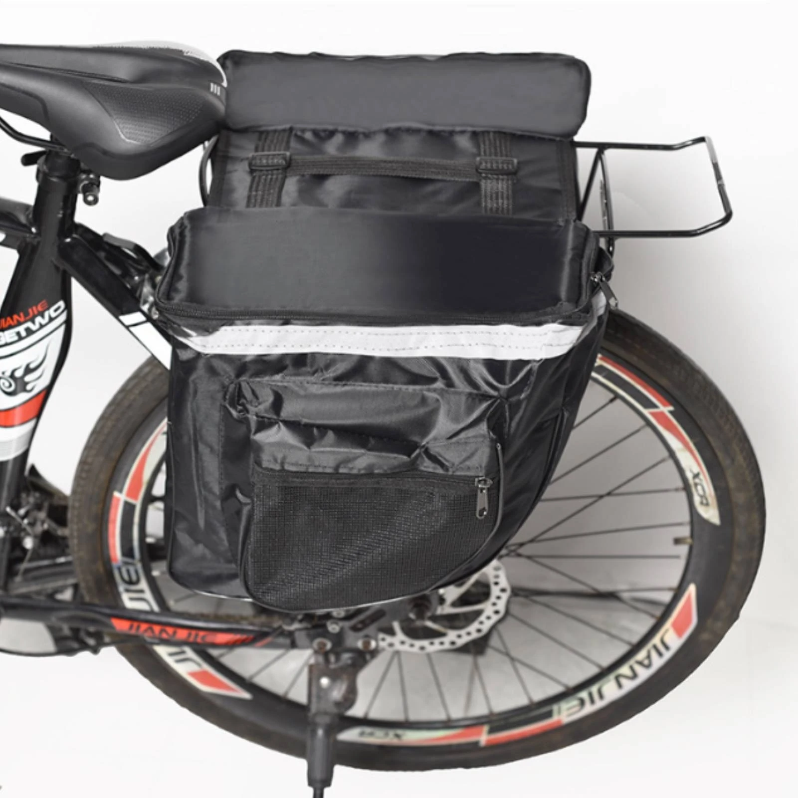 Cycle Rear Rack Bag Side Pocket Bike Rear Rack Bag Cycling Gear Rectangular Mesh Details for Travel
Cycle Rear Rack Bag Side Pocket Bike Rear Rack Bag Cycling Gear Rectangular Mesh Details for Travel
