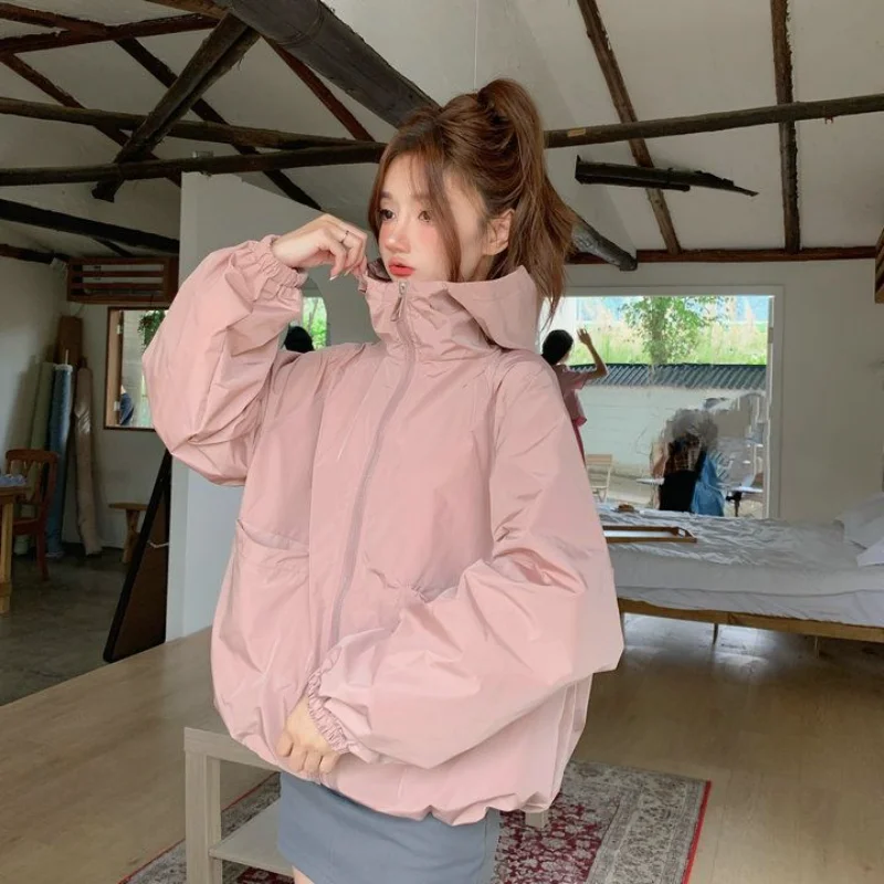 Women's Hooded Summer Zipper Thin Loose Breathable Lightweight Clothes screen Clothing
Women's Hooded Summer Zipper Thin Loose Breathable Lightweight Clothes screen Clothing