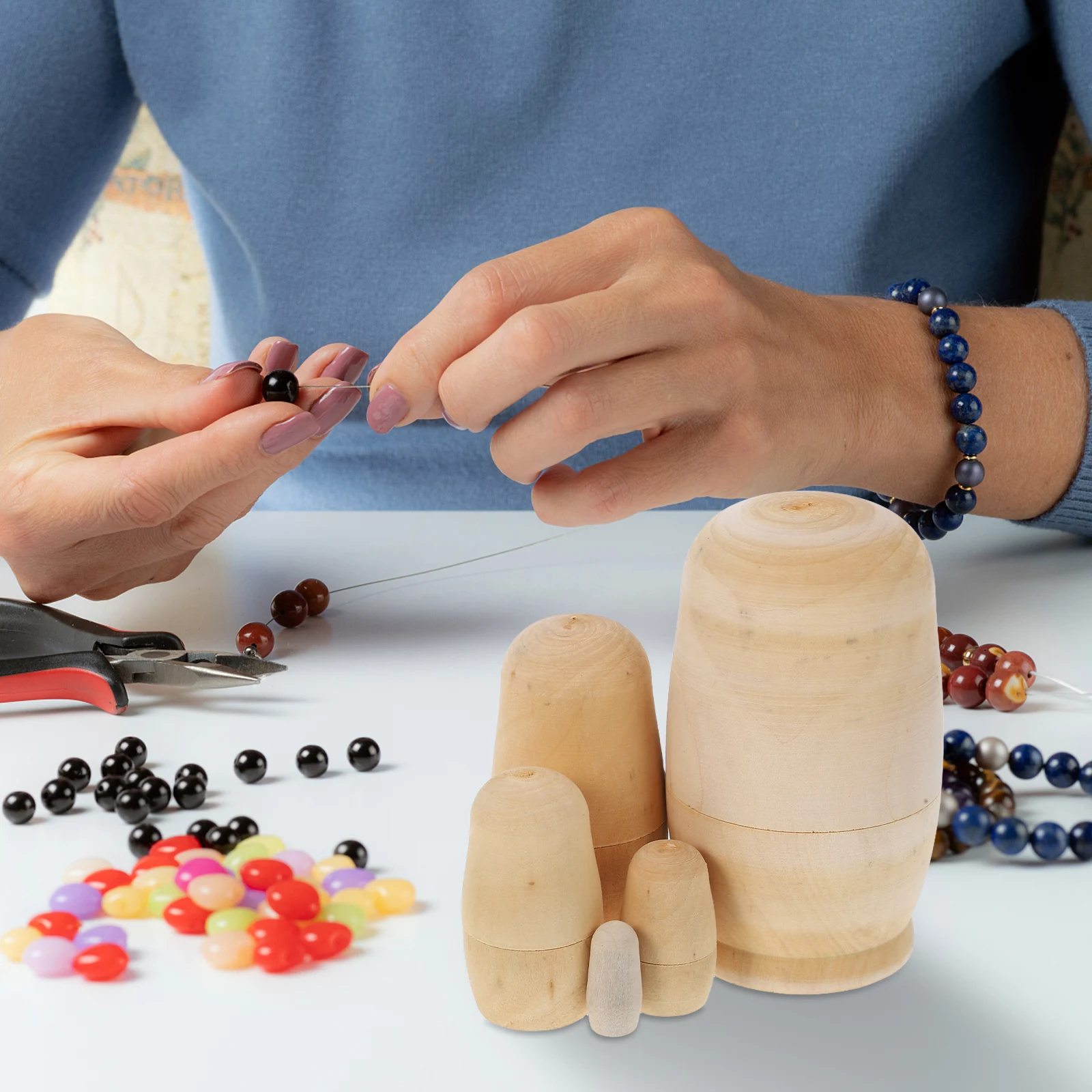 3 Sets Wooden Matryoshka Diy Model 5 Layers DIY Crafts Wooden Diy Supplies Kids Matrioska Nesting Toy Decor
3 Sets Wooden Matryoshka Diy Model 5 Layers DIY Crafts Wooden Diy Supplies Kids Matrioska Nesting Toy Decor