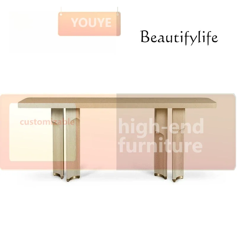 34-N68 J Italian Style Solid Wood Entrance Table Hotel Foyer Entrance Corridor Against The Wall Long Case Designer Decorative En
34-N68 J Italian Style Solid Wood Entrance Table Hotel Foyer Entrance Corridor Against The Wall Long Case Designer Decorative En
