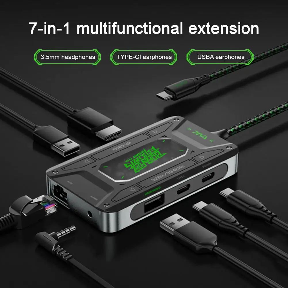 7in1 4K Display Multi-functional Type-C Extension Docking Computer Support Universal MacOS Station Tablet Window System Con J2N3
7in1 4K Display Multi-functional Type-C Extension Docking Computer Support Universal MacOS Station Tablet Window System Con J2N3
