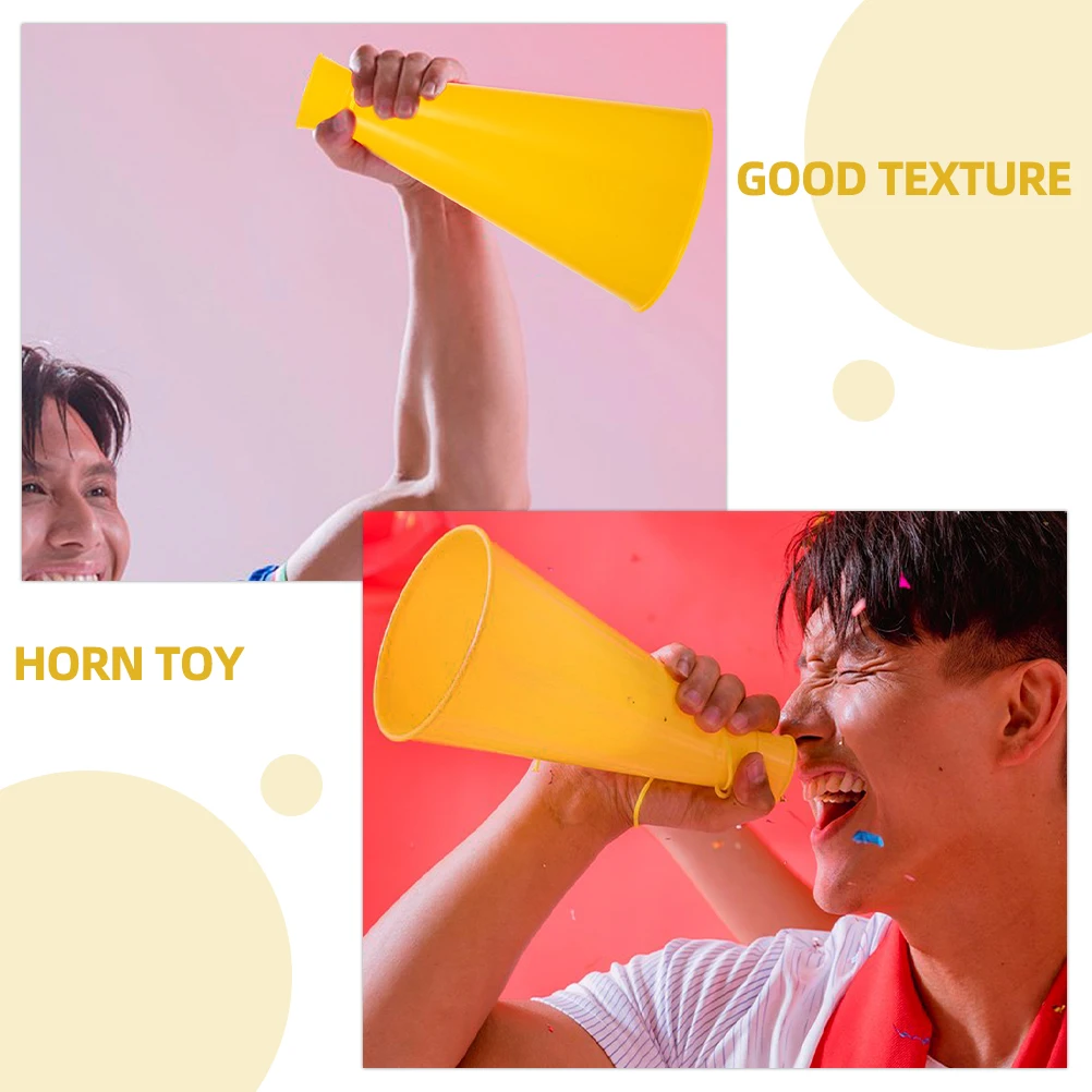 2pcs Cheer Plastic Party Horns Yellow Handheld Noise Game Accessories For Fans Makers for Ceremonies Concerts Activities
2pcs Cheer Plastic Party Horns Yellow Handheld Noise Game Accessories For Fans Makers for Ceremonies Concerts Activities