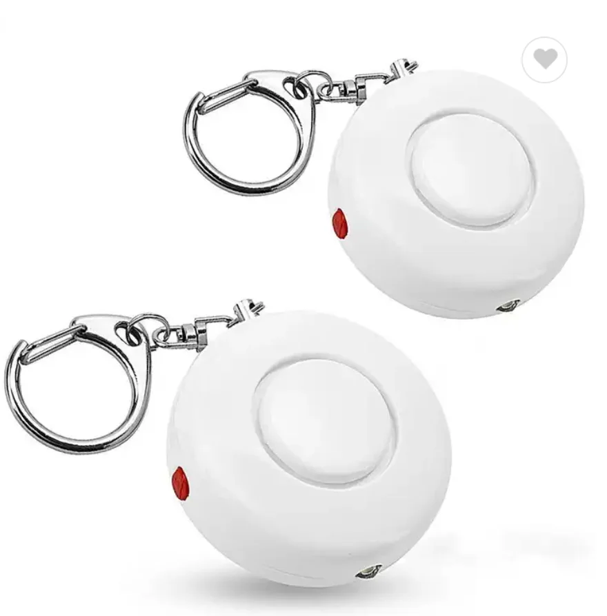 Keychain Round Personal Alarm With LED Light 130db High Decibel Women's Self-defense Emergency Distress Device White
Keychain Round Personal Alarm With LED Light 130db High Decibel Women's Self-defense Emergency Distress Device White