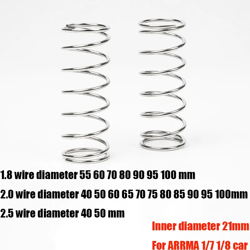 Metal Simulation Hardened Spring for 1/7 1/8 ARRMA MOJAVE KRATON OUTCAST NOTORLIOUS Model Universal Car RC Truck RC Car
Metal Simulation Hardened Spring for 1/7 1/8 ARRMA MOJAVE KRATON OUTCAST NOTORLIOUS Model Universal Car RC Truck RC Car