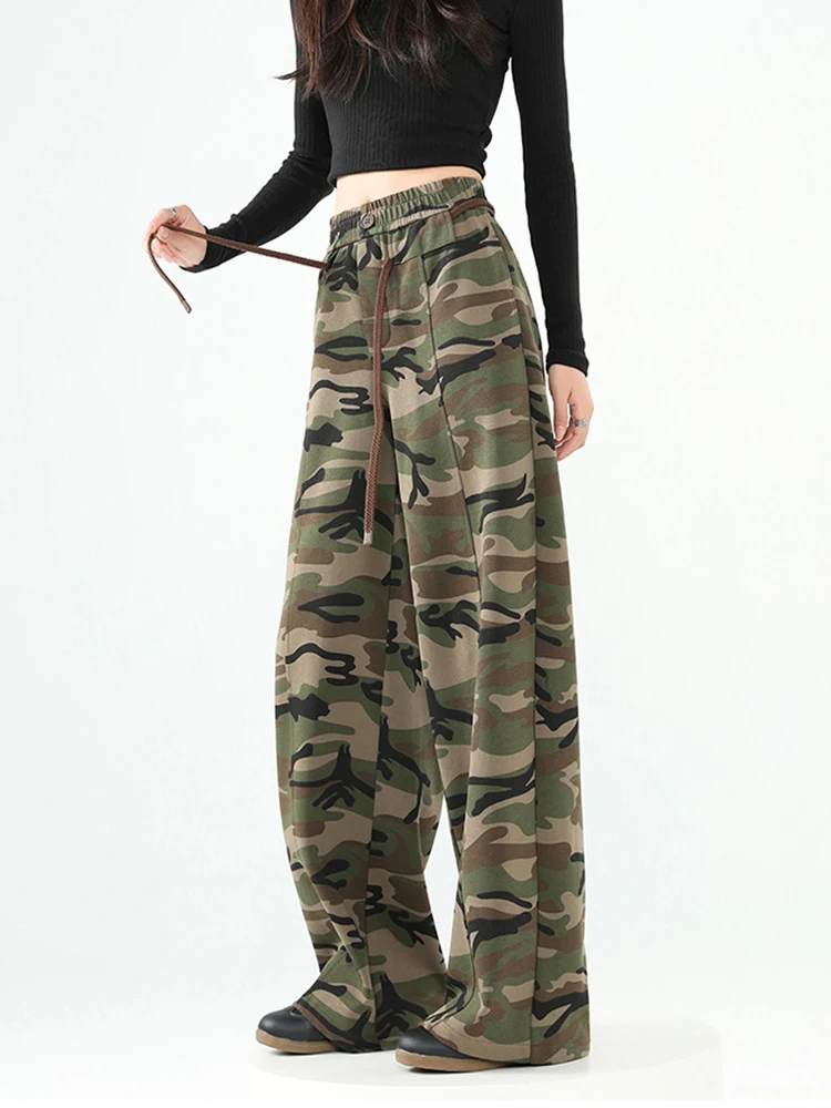 Y2K Camouflage Wide Leg Pant Women Loose Streetwear American Casual Hip Hop Trousers Spring Summer High Waist Vintage Bf Pants
Y2K Camouflage Wide Leg Pant Women Loose Streetwear American Casual Hip Hop Trousers Spring Summer High Waist Vintage Bf Pants
