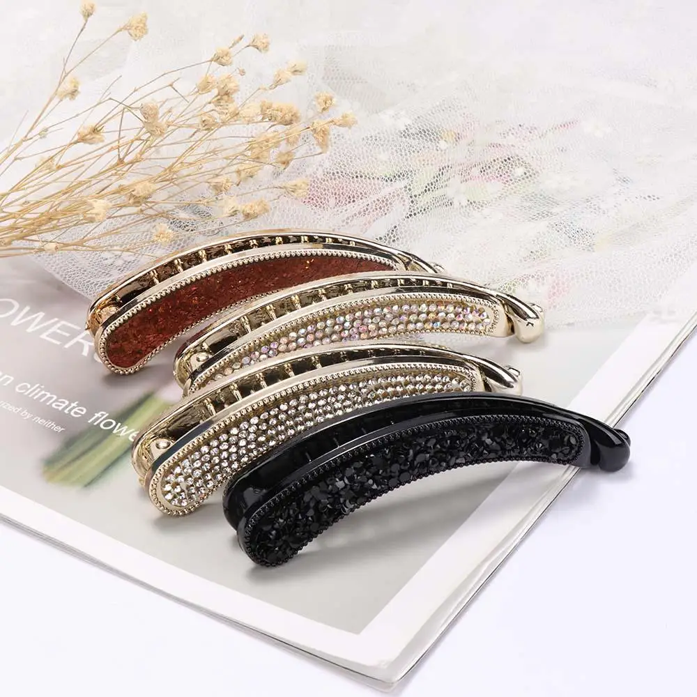 Simple Women Girls Crystal Rhinestone Banana Classic Hair Accessories Barrette Hairpin Hair Clip Claw
Simple Women Girls Crystal Rhinestone Banana Classic Hair Accessories Barrette Hairpin Hair Clip Claw