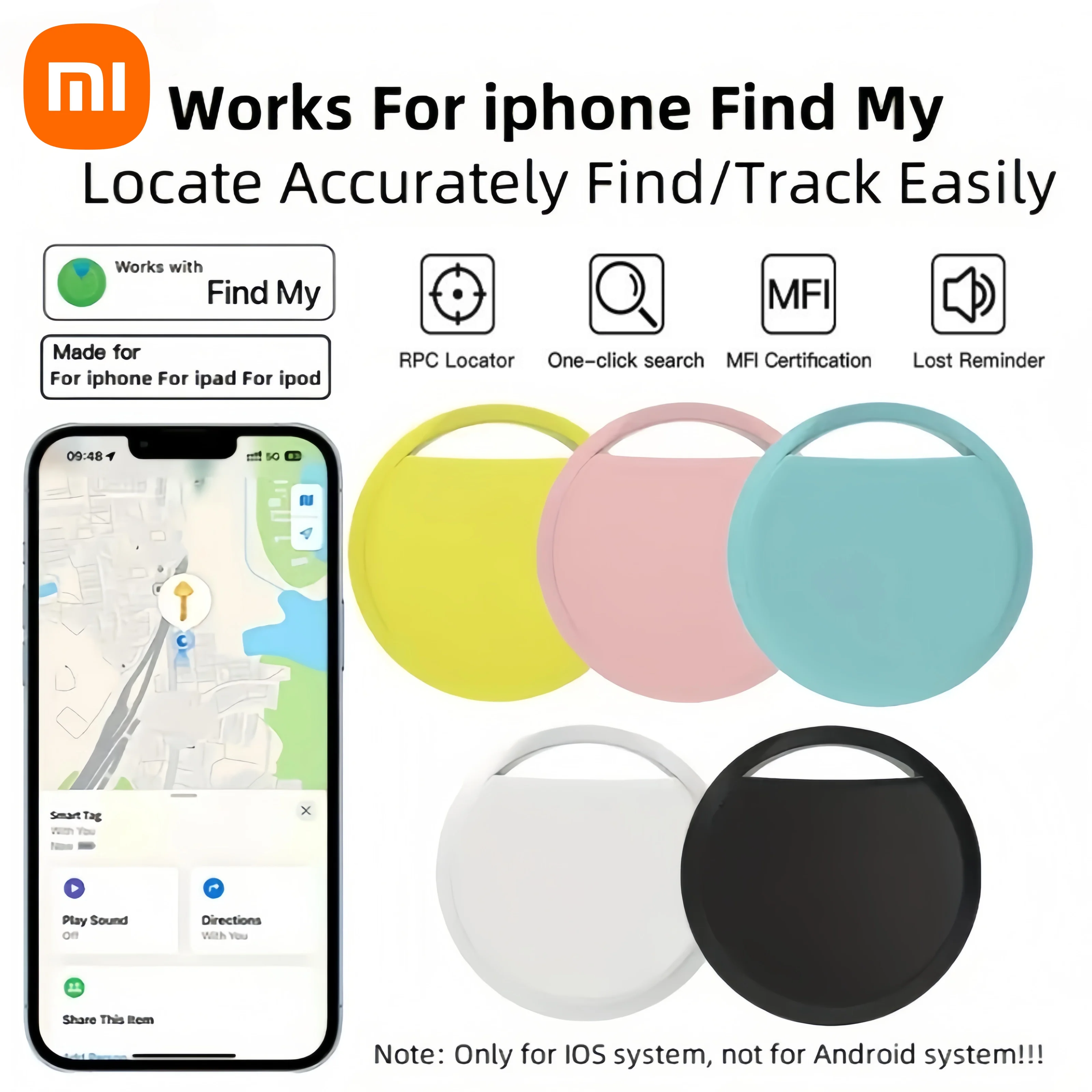 Смарт-тег Xiaomi Bluetooth 5,2, устройство против потери для iOS, багаж, рюкзак, ключ, кошелек, GPS-поиск для домашних животных, локатор, сменная батарея
Смарт-тег Xiaomi Bluetooth 5,2, устройство против потери для iOS, багаж, рюкзак, ключ, кошелек, GPS-поиск для домашних животных, локатор, сменная батарея