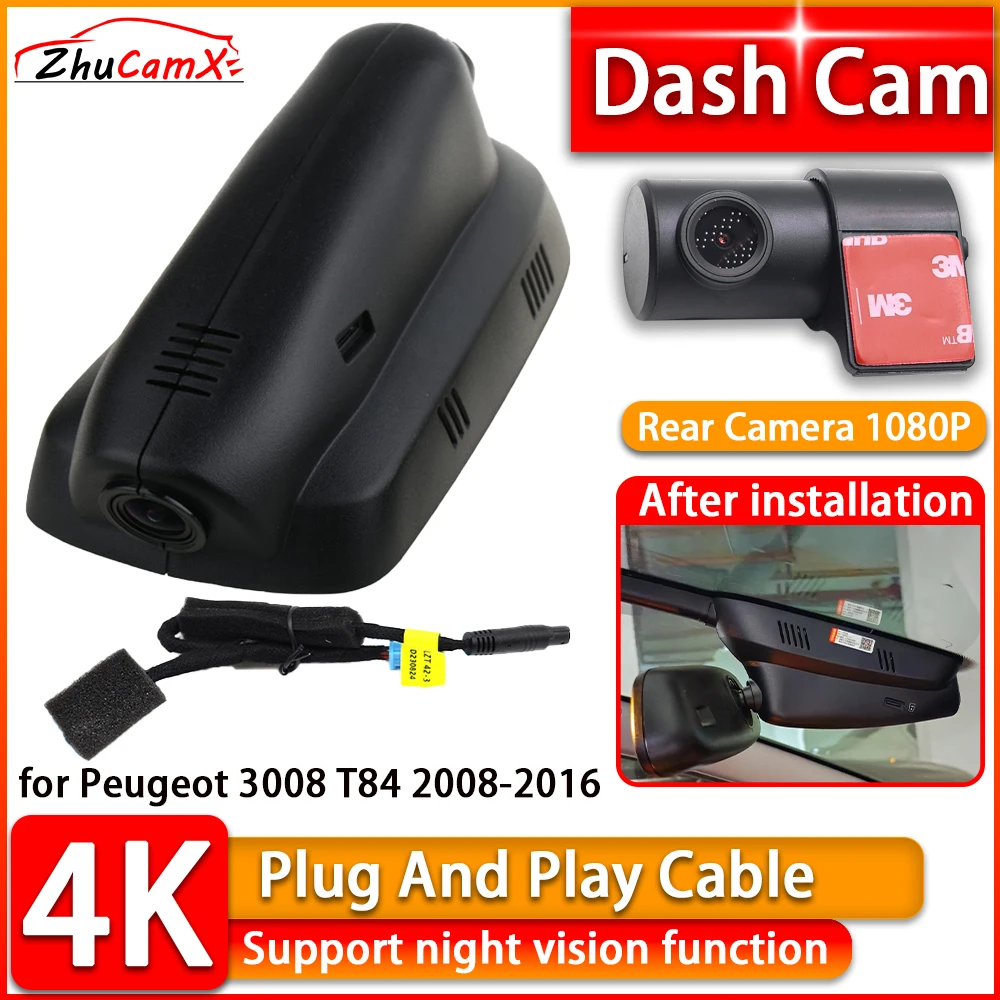 ZhuCamX 4K Dash Cam for Peugeot 3008 T84 2008-2016 2160P Wiifi DVR Front Rear Camera Plug and Play Video Recorder Night Vision
ZhuCamX 4K Dash Cam for Peugeot 3008 T84 2008-2016 2160P Wiifi DVR Front Rear Camera Plug and Play Video Recorder Night Vision