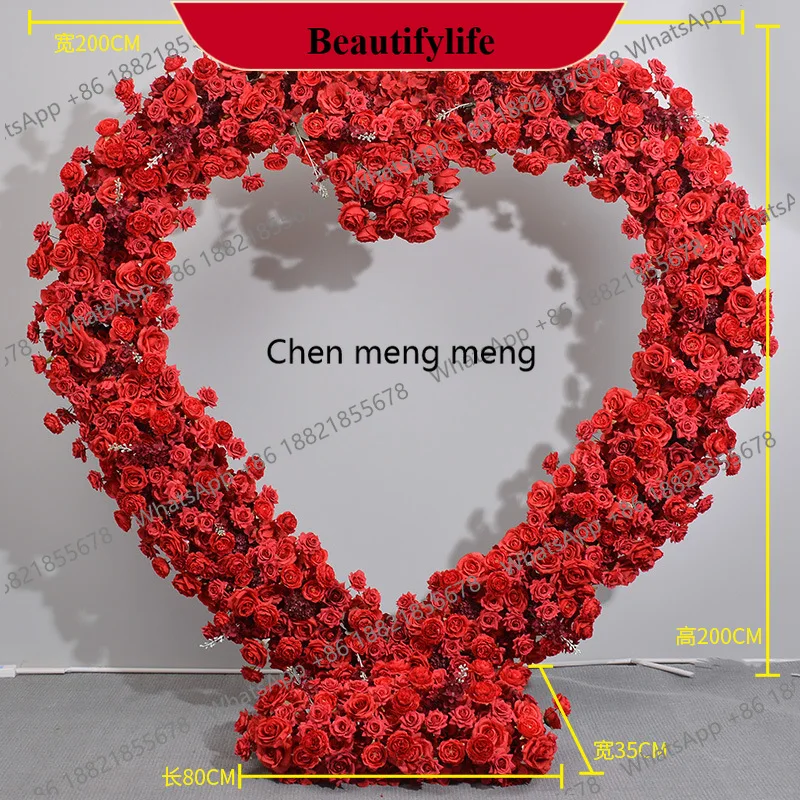 z183 Red Heart shaped Artificial Flower Arrangement Wedding Background Stage Arches Placement Proposal Event Celebration Decorat
z183 Red Heart shaped Artificial Flower Arrangement Wedding Background Stage Arches Placement Proposal Event Celebration Decorat