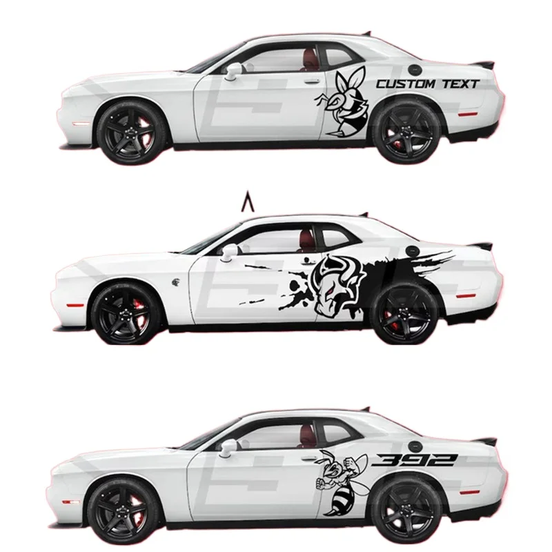 Car Vinyl Stickers Angry bee and custom text side vinyl decal graphics fit customized decal FOR Dodge Challenger
Car Vinyl Stickers Angry bee and custom text side vinyl decal graphics fit customized decal FOR Dodge Challenger