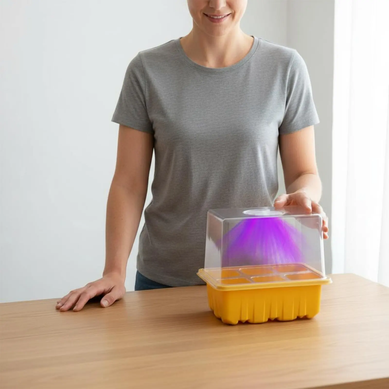 Plant Tray with Grow Lamp Cord-Powered Powered Beginner Tray with Grow Lamp Plant Germination Kit Included for Gardeners
Plant Tray with Grow Lamp Cord-Powered Powered Beginner Tray with Grow Lamp Plant Germination Kit Included for Gardeners